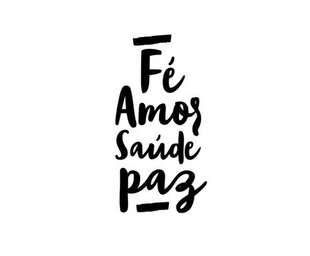 Adesivo de Parede Frase Fé Amor Saúde e Paz - Hometeka | WestwingNow