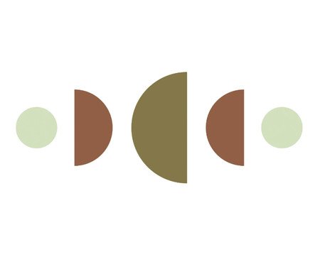 Adesivo de Parede Fases da Lua Verde - Hometeka | WestwingNow