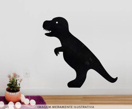 Adesivo de Parede Lousa Dinossauro T Rex Preto - Hometeka | WestwingNow