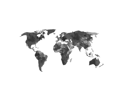 Adesivo de Parede Lousa Mapa Mundi - Hometeka, Colorido | WestwingNow