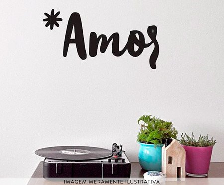 Adesivo de Parede Frase Amor - Hometeka | WestwingNow