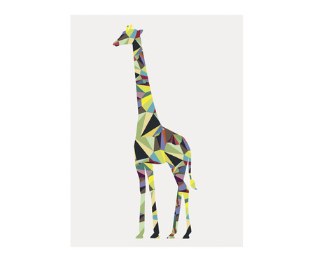 Pôster Girafa Geométrica - Hometeka