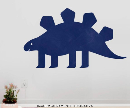 Adesivo de Parede Lousa Dinossauro Estegossauro Azul - Hometeka | WestwingNow