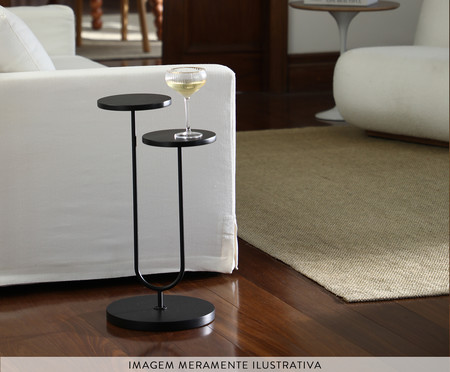 Mesa Lateral Bliss Preto | WestwingNow