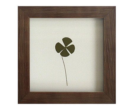 Quadro Trevo Imbuia | Westwing