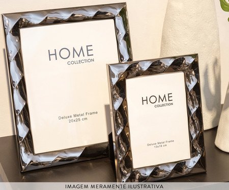 Porta Retrato Elegance Gun Metal | Westwing