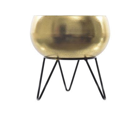 Cachepot com Suporte Dourado | Westwing