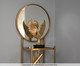Escultura Passáro Dourado na Base, Colorido | WestwingNow