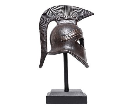 Escultura Elmo Gladiador Marrom | Westwing
