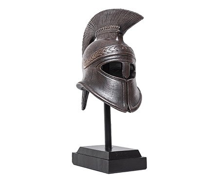Escultura Elmo Gladiador Marrom | Westwing
