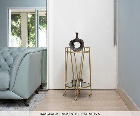 Mesa Carrinho Red Dourado | Westwing