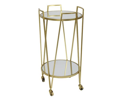 Mesa Carrinho Red Dourado, Dourado | WestwingNow