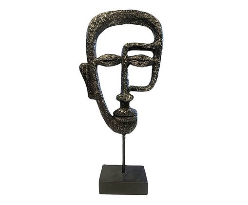 Escultura Face Preto, Preto | WestwingNow