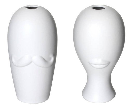 Vaso Sr e Sra Branco, Branco | WestwingNow
