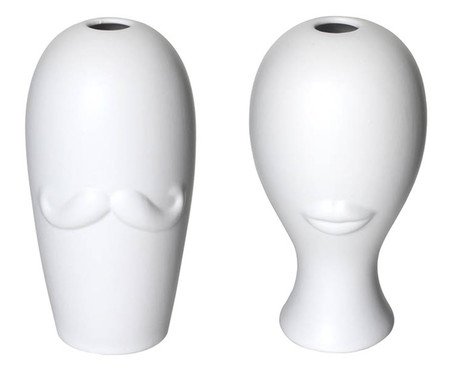 Vaso Sr e Sra Branco | Westwing