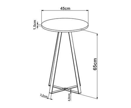 Mesa Lateral Ollier Preto | Westwing