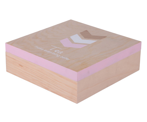 Caixa para Chá Bright, wood pattern | WestwingNow