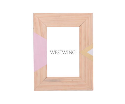 Porta-Retrato Bright Rosa, wood pattern | WestwingNow