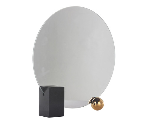 Adorno de Mesa Round Mirror, white | WestwingNow