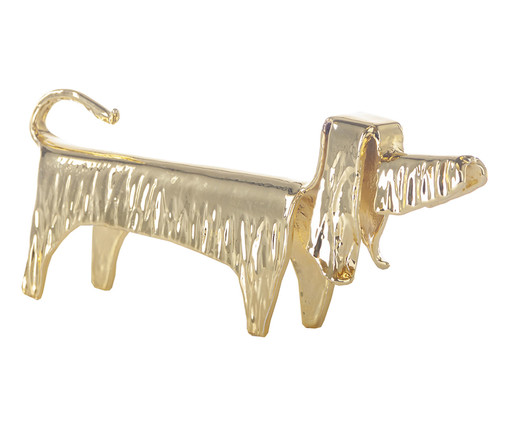 Adorno Lanky Dog Dourada, gold | WestwingNow