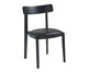 Cadeira Empório com Assento Estofado Star Couro Preto, black | WestwingNow