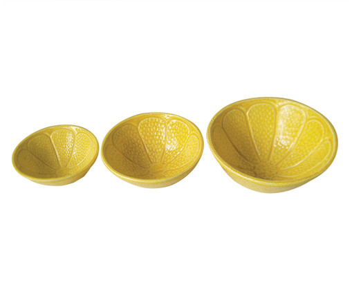 Jogo de Bowls Lemon Amarelo, Amarelo | WestwingNow