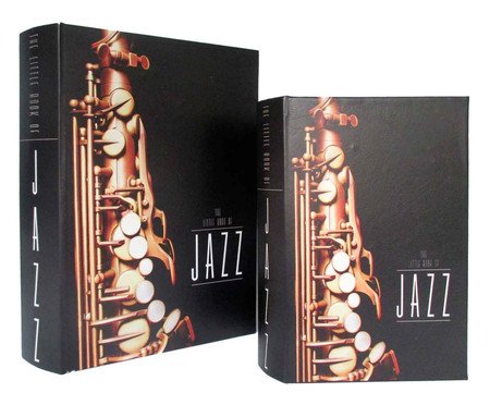 Jogo de Book Boxes De Madeira Jazz | Westwing