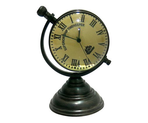 Relógio de Mesa Blin Preto, Preto | WestwingNow
