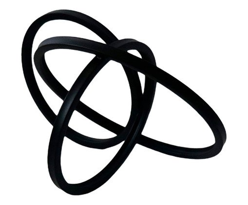 Adorno Abstrato Preto, Preto | WestwingNow