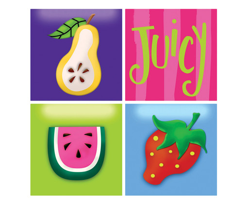 Jogo de Quadros Juicy, Colorido | WestwingNow