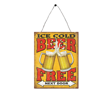 Placa Decorativa Ice Cold Beer