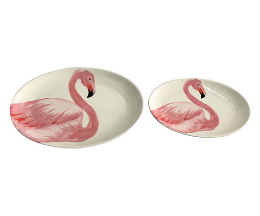 Jogo de Pratos Flamingo Circ, Colorido | WestwingNow