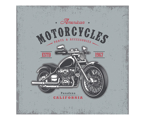 Placa Decorativa American Motocycles, Colorido | WestwingNow