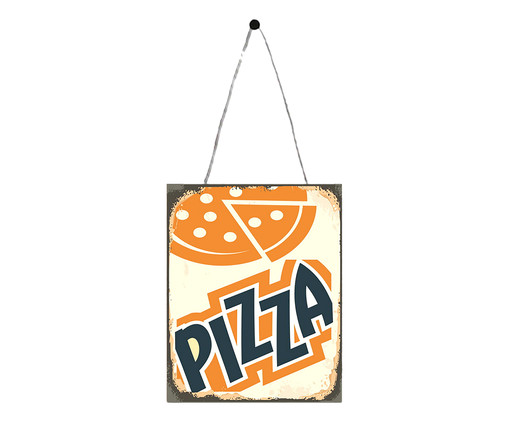 Placa Decorativa Pizza, Colorido | WestwingNow