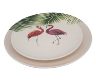 Jogo de Pratos Decorativo Flamingo | WestwingNow