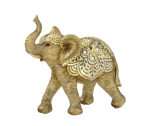 Elefante Decorativo Dourado, Dourado | WestwingNow