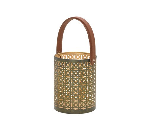 Lanterna Decorativa Dourado e Verde, Dourado | WestwingNow