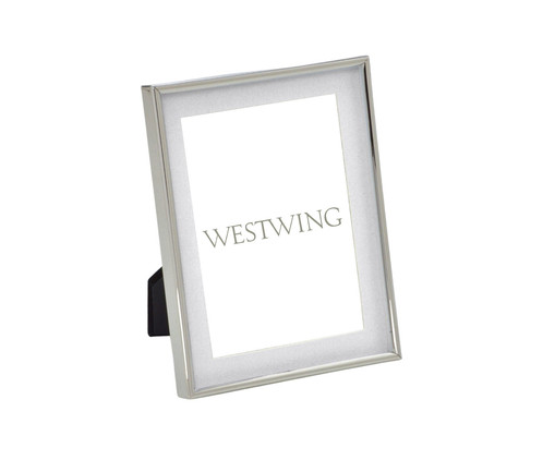 Porta-Retrato Branco Quiliciemilio Branco, Branco | WestwingNow