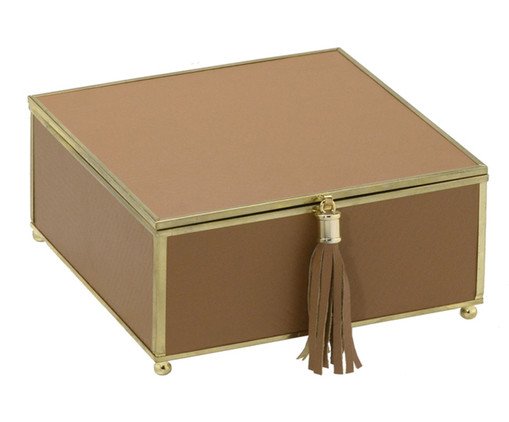Caixa Decorativa Dourado, Dourado | WestwingNow