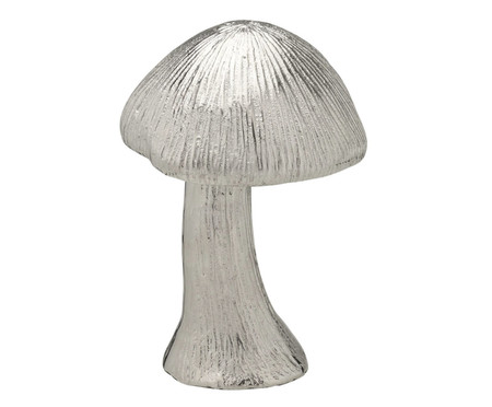 Cogumelo Decorativo Prata