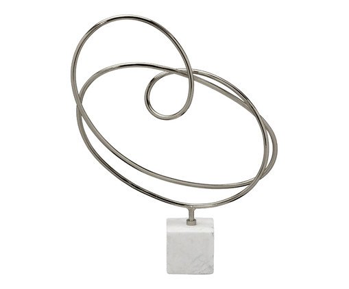 Escultura Decorativa Prata, Branco | WestwingNow