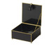 Caixa Decorativa Preto e Dourado, Preto | WestwingNow