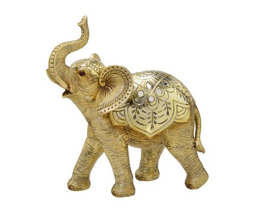 Elefante Decorativo Dourado, Dourado | WestwingNow