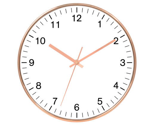 Relógio de Parede Rosalinda - Branco, Branco, Rosé | WestwingNow