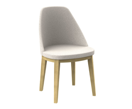 Cadeira Lisa Bouclê Branco, white | WestwingNow