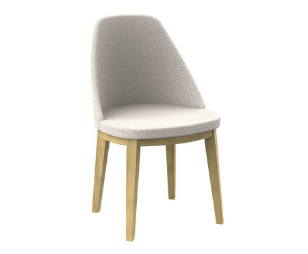Cadeira Lisa Bouclê Branco