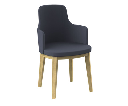 Cadeira Mary com Braço Pet Azul Escuro | WestwingNow