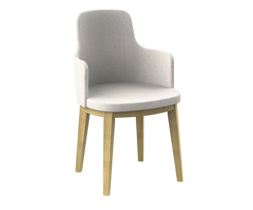 Cadeira Mary com Braço Branco, multicolor | WestwingNow