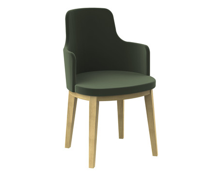 Cadeira Mary com Braço Verde Musgo | WestwingNow