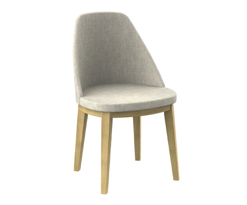 Cadeira Lisa Mescla Cinza e Branco, multicolor | WestwingNow